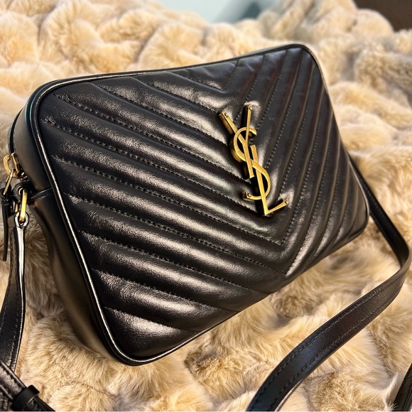 Saint Laurent Lou Medium Camera Monogram YSL Calf Crossbody Bag - Picture 16 of 16